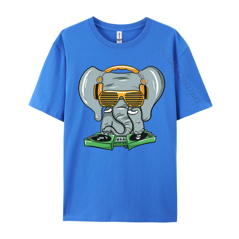 Men Tshirt Dj Elephant House Tshirts Vintage Tee Shirts Unisex ONeck Pure Cotton Tshirts Man Oversized Tops