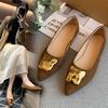 8Pointed Single Shoes Women's Ladyshoes  New Suede Shallow Mouth Flat Shoes Widened Large Size Women's Shoes