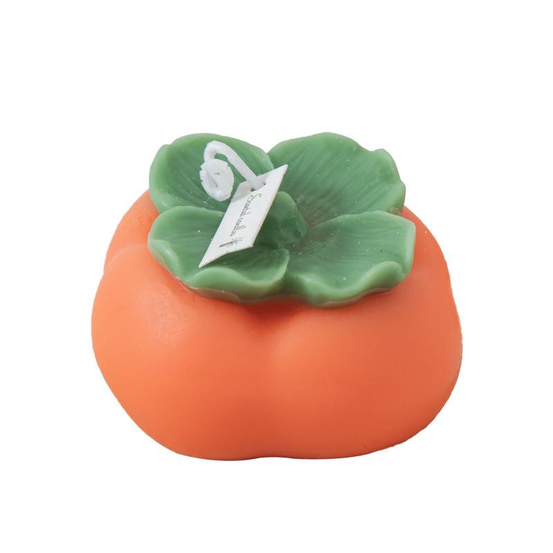 Persimmon Ruyi Persimmon Scented Candle Home Fruit-shaped Candle Ornaments Wedding Souvenir Fragrance
