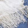 Soft Knitted Throw Blanket with Tassels for Sofa, Office & Summer Nap