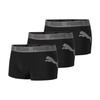 Solid Color Logo Print Sports Casual Boxer Briefs Men Underwear Black 701220208-001