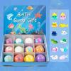 Cute Dinosaur Eggs Ocean Themed Bath Balls Bubble Bath Toy Gift Set Sea Salt Organizer Color Changing Hot Spring For Bathroom