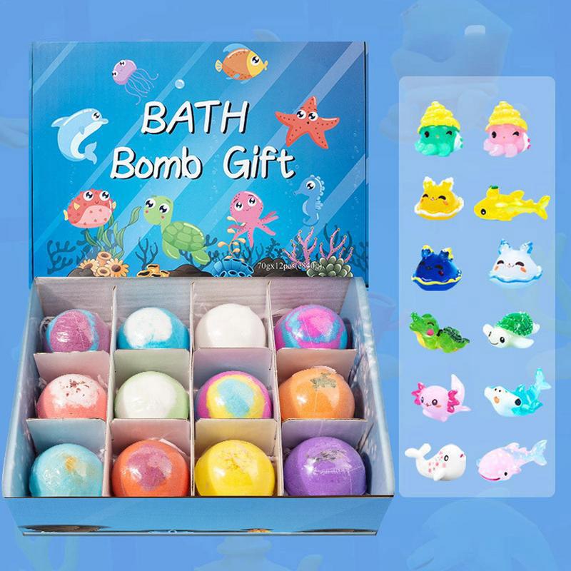 Cute Dinosaur Eggs Ocean Themed Bath Balls Bubble Bath Toy Gift Set Sea Salt Organizer Color Changing Hot Spring For Bathroom