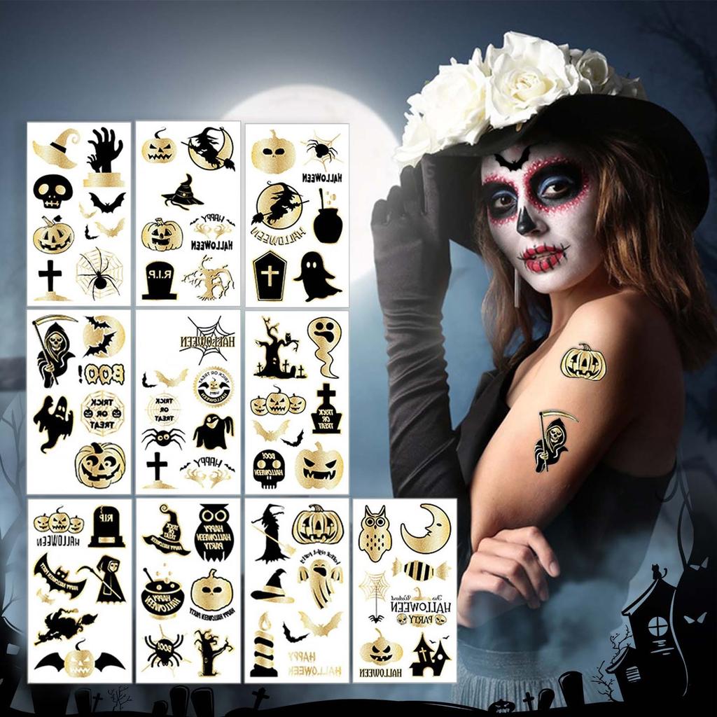 Halloween Face Eye Stickers Eye Liner Eyeshadow Temporary Stickers Stickers For Women Girls Halloween Costume Cosplay Apparel Accessories Party