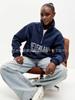 Stylish European & American Thickened Half-Zip Lapel Hoodie for Autumn & Winter - Comfy Hip Hop Look for Commuting