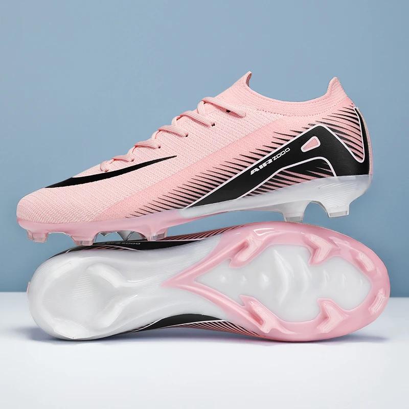 

Новые мужские футбольные бутсы, шипы, матч, для улицы, длинные шипы, футбольные бутсы, тренировочные, спортивные, TF/FG, для травы, до голеностопа, горячая распродажа, высокое качество 35