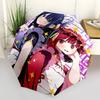 1 Stück Anime-Charakter Dienstmädchen-Uniform Regenschirm, Automatisches Öffnen, Faltbares Design, Außenbereich, Festivalgeschenk für Fans, Reisen, Tägliche Nutzung.I015
