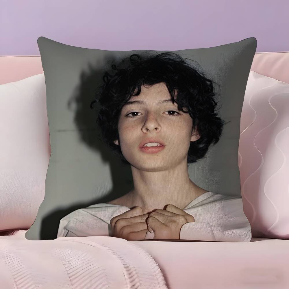 Famous Actor F-Finn W-Wolfhards Pillow Case Ultra Soft Skin Friendly Fabric Cloud Like Comfort & Concealed Zipper