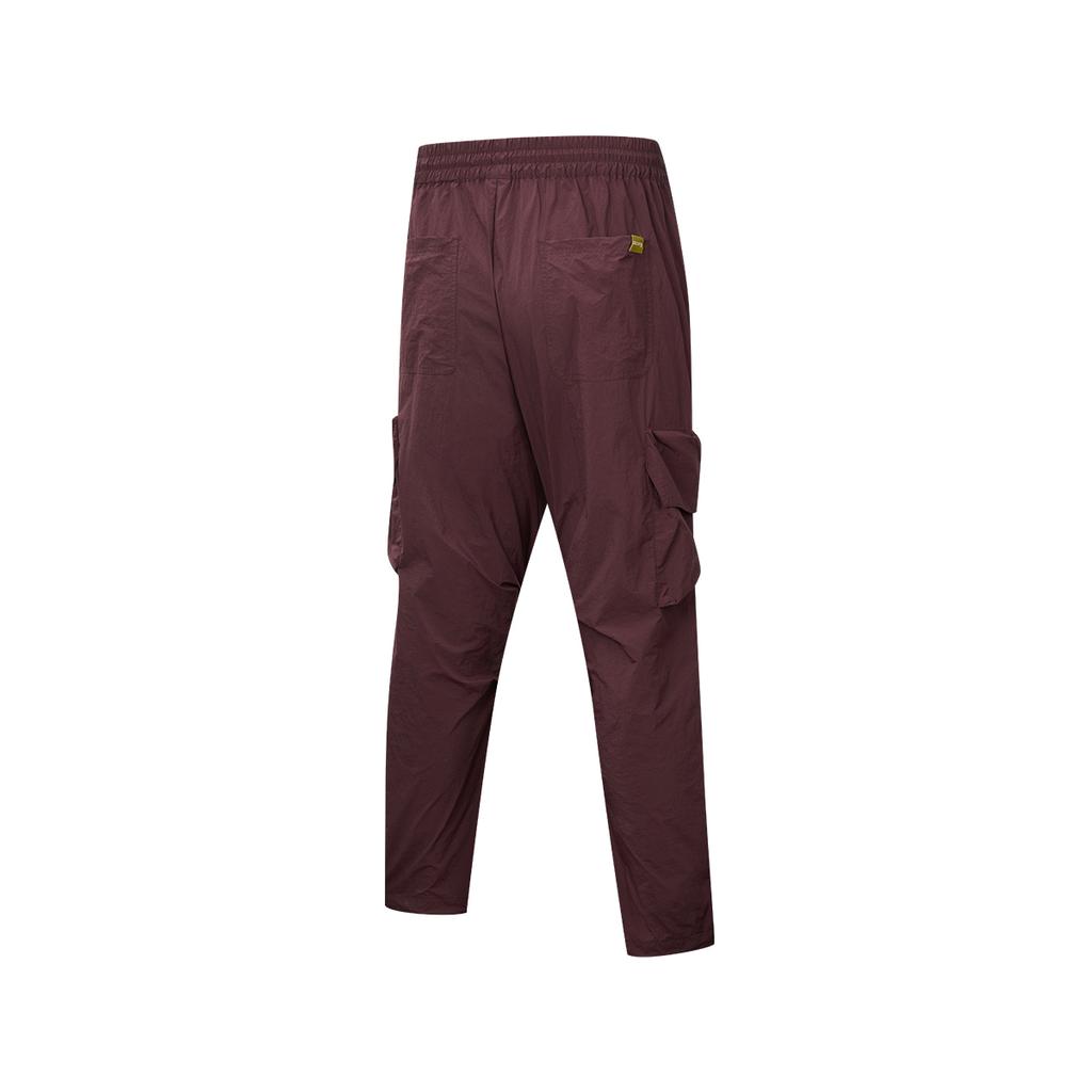 Saucony Natural Echo Fashion Comfortable Versatile Skin-Friendly Cargo Pants Unisex Cargo Pants Burgundy SA3259WP41O-RD042