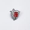 Creative Skeleton Organs Brooch - Cartoon Style Drip Oil Alloy Badge for Backpack and Clothing Accessories