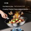Sanhe 24cm Pure Titanium Flat-Bottom Wok