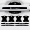 T268Pcs TPU Car Door Bowl Handle Protector Stickers Anti-scratch Trim Strip For VW Volkswagen Golf Polo Passat Tiguan Touran Jetta