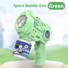 12 Hole Bubble Gun Aerospace Bubble Machine Handheld Fully Automatic Bubble Toy for Children Without Battery and Bubble Water
