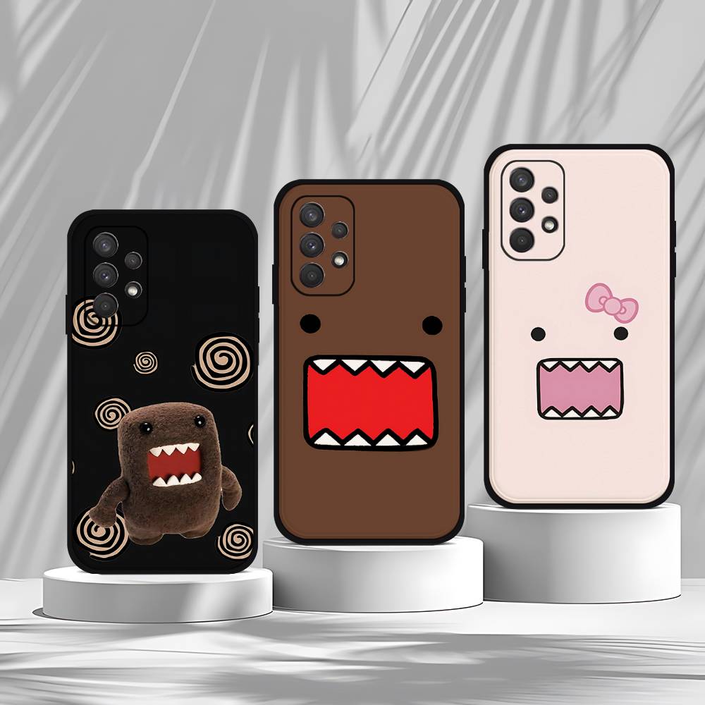 Cute D-Domo Kun-s Phone Case For Samsung Galaxy S25 S24 S23 S22 S21 FE Plus Ultra A13 A20 A32 A70 Black Cover