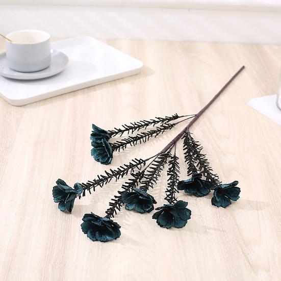 1 Bouquet Fake Flower Realistic Long Lasting Long Stem Practical 8 Heads Daisies Flower Home Decor Fake Bouquet for Garden