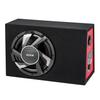 Subwoofer Basspaket, 305mm, 245W RMS, Komplettes Auto-Audio Subwoofer- und Verstärkerpaket, mit bestücktem Gehäuse, integriertem Verstärker und Verkabelungsset, Schlank