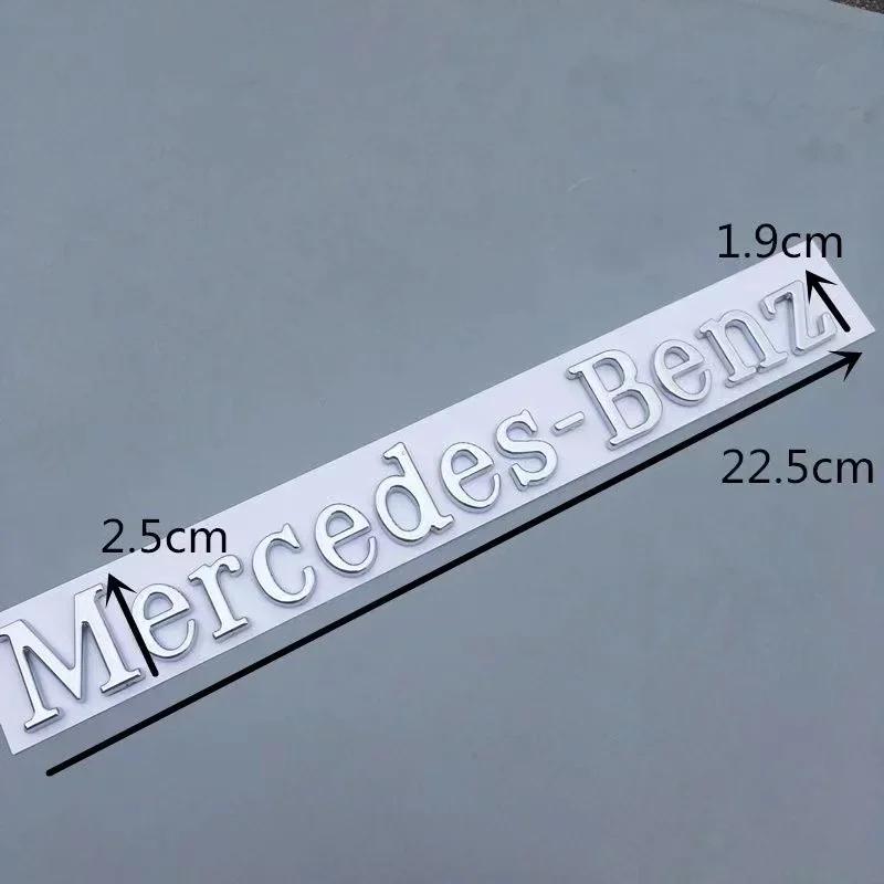 CUTRB1 For Mercedes Benz Original Letter Logo 3D ABS Car Emblem Stickers Universal Decals Modified Dody Rear Tail Standard Accessories