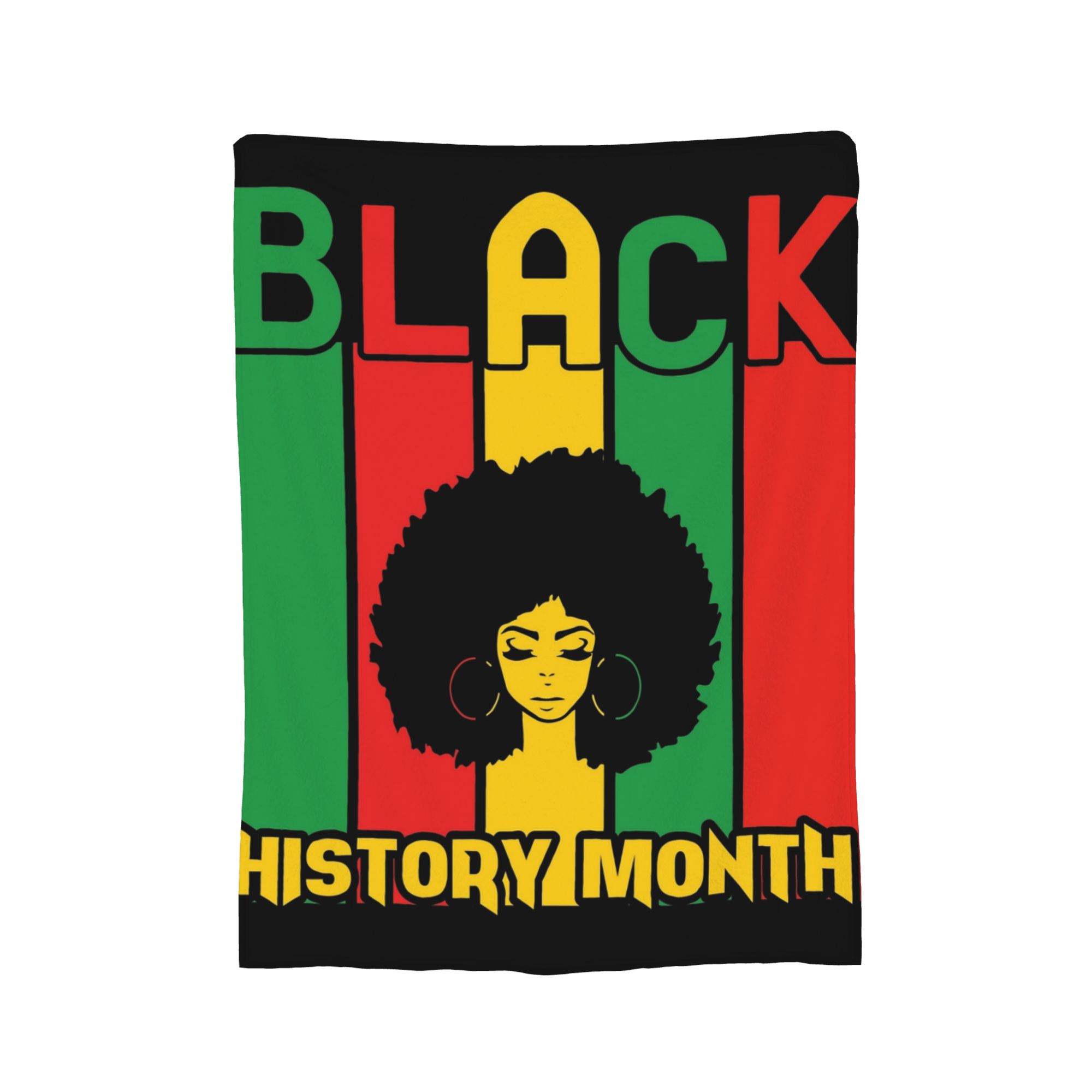 

Black History Month Wool Blanket Novelty Throw Blankets for Home 125*100cm Plush Thin Quilt 75x90cm