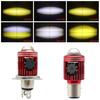 High Low Beam Motorcycle LED Headlight Bulb With Fan Dual Color DRL Beam Light  Motorcycle Lighting
