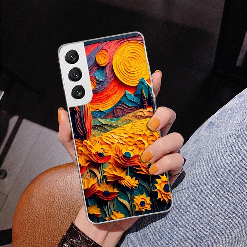 Natürliche Bäume in Bergketten Phnoe Hülle für Samsung Galaxy S26 S25 Edge S23 S24 Ultra S22 Plus S21 S20 FE Einzigartige Hülle Weich