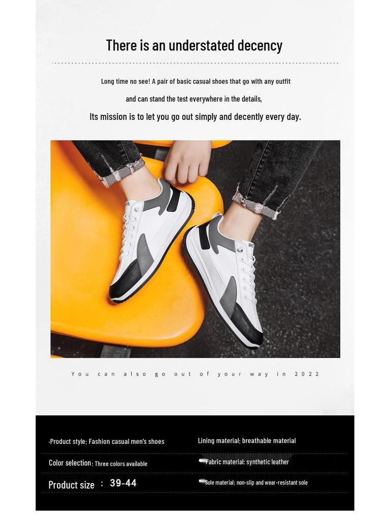 Herren 2025 Sommer Leder Slipper Sneaker: Atmungsaktive, lässige, vielseitige Sport-Skateschuhe