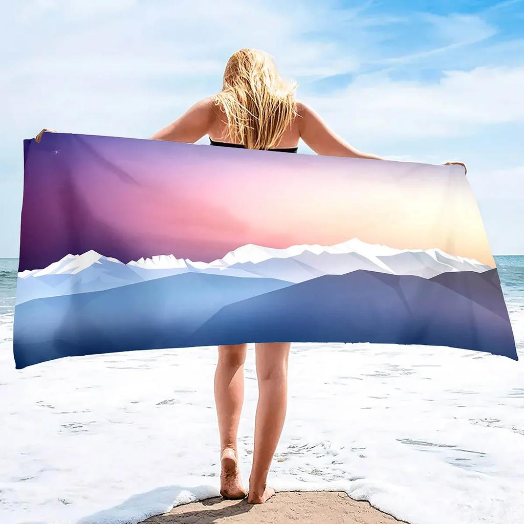 Minimalism Beach Towel,Plush Oversized Beach Towel,Large Summer Swim Towel,Travel Blanket Vacation Essentials Lounge Chair Cover