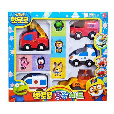 Pororo 5-dielna súprava pohyblivých hračiek, zmiešané farby, obľúbené kórejské hračky