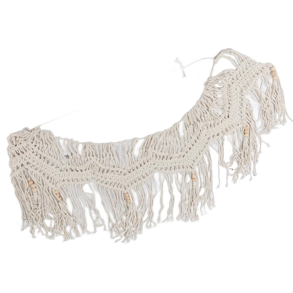 Hanging Decorative Valance Simple Bohemian Hand Woven Valance Wall Decor for Living Room Bedroom