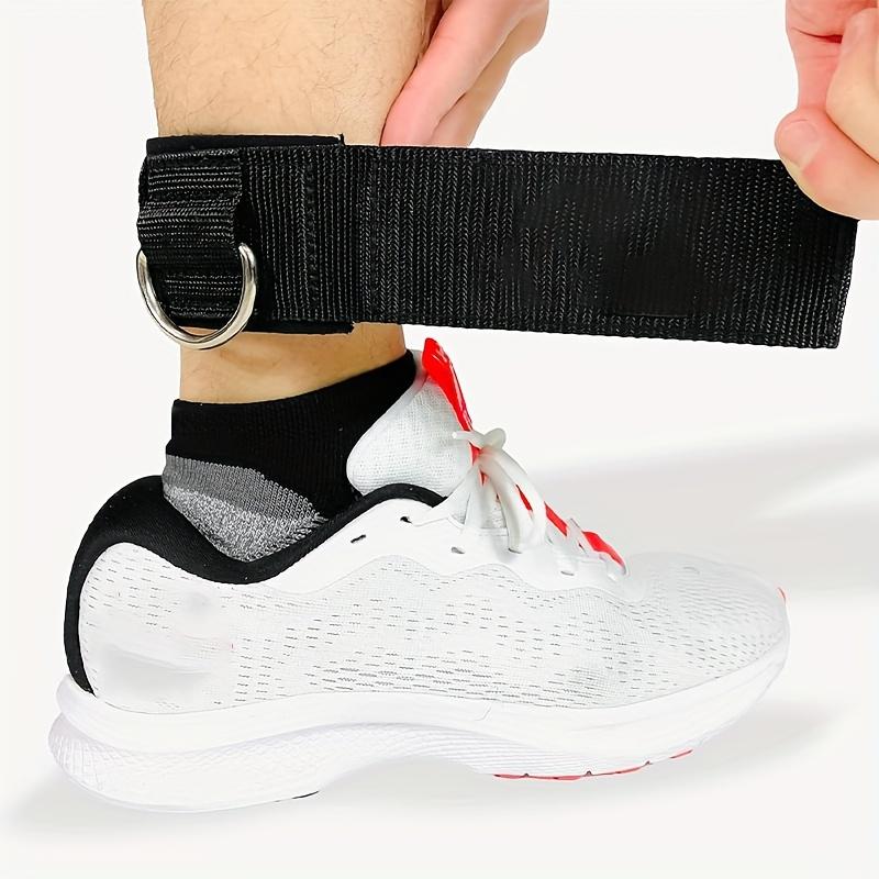 1 Paar Verstellbare Doppelzweck-Knöchelriemen/Handgelenkriemen für Kabelzugmaschinen - mit dicker Polsterung, Synthetikkautschuk, Schwarz, Universal