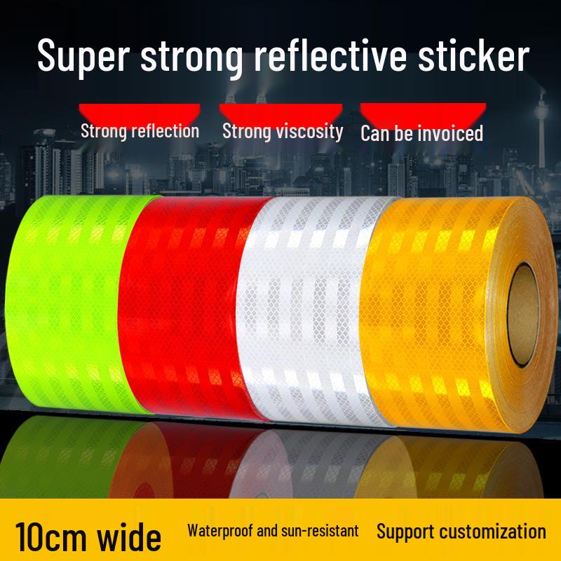 10cm High-Strength Reflective Tape for Traffic Safety and Anti-Collision