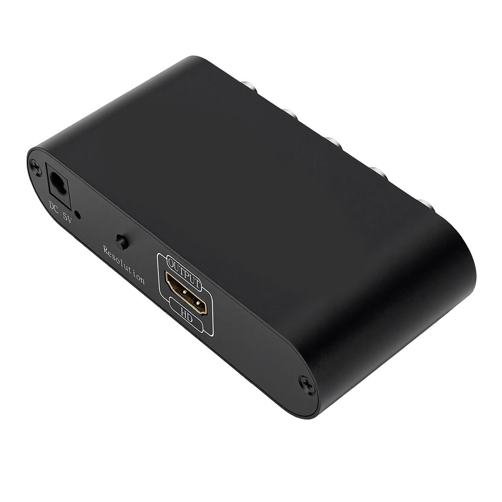 YPbPr To HD Multimedia Interface Converter Component Video Audio Adapter for TV Box VHS VCR DVD Burner To HDTV