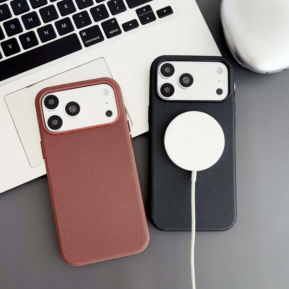 Magnetic Tech Woven Adsorption Phone Case for Iphone 17 Air 16 15 14 13 Pro Max TechWoven for Magsafe Wireless Charge Cover