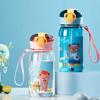 Children's Water Cup Cute Cartoon Animal Water Cup with Straw Leak-proof Water Bottle Outdoor Portable Water Bottle Water Bottle