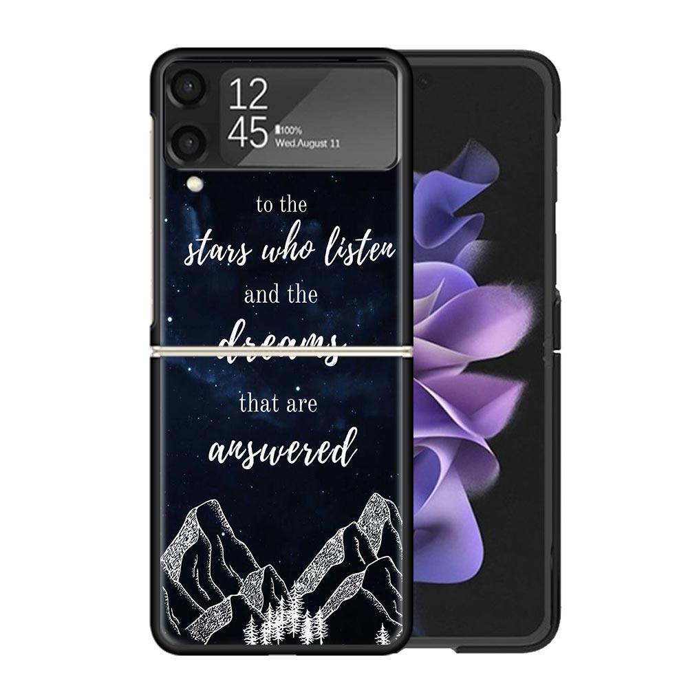 A Court of Mist Fury Sarah J Maas Cases For Samsung Galaxy Z Flip 4 5 6 7 3 Z Flip7 Flip6 Flip4 Flip5 Flip3 5G Hard Shockproof F