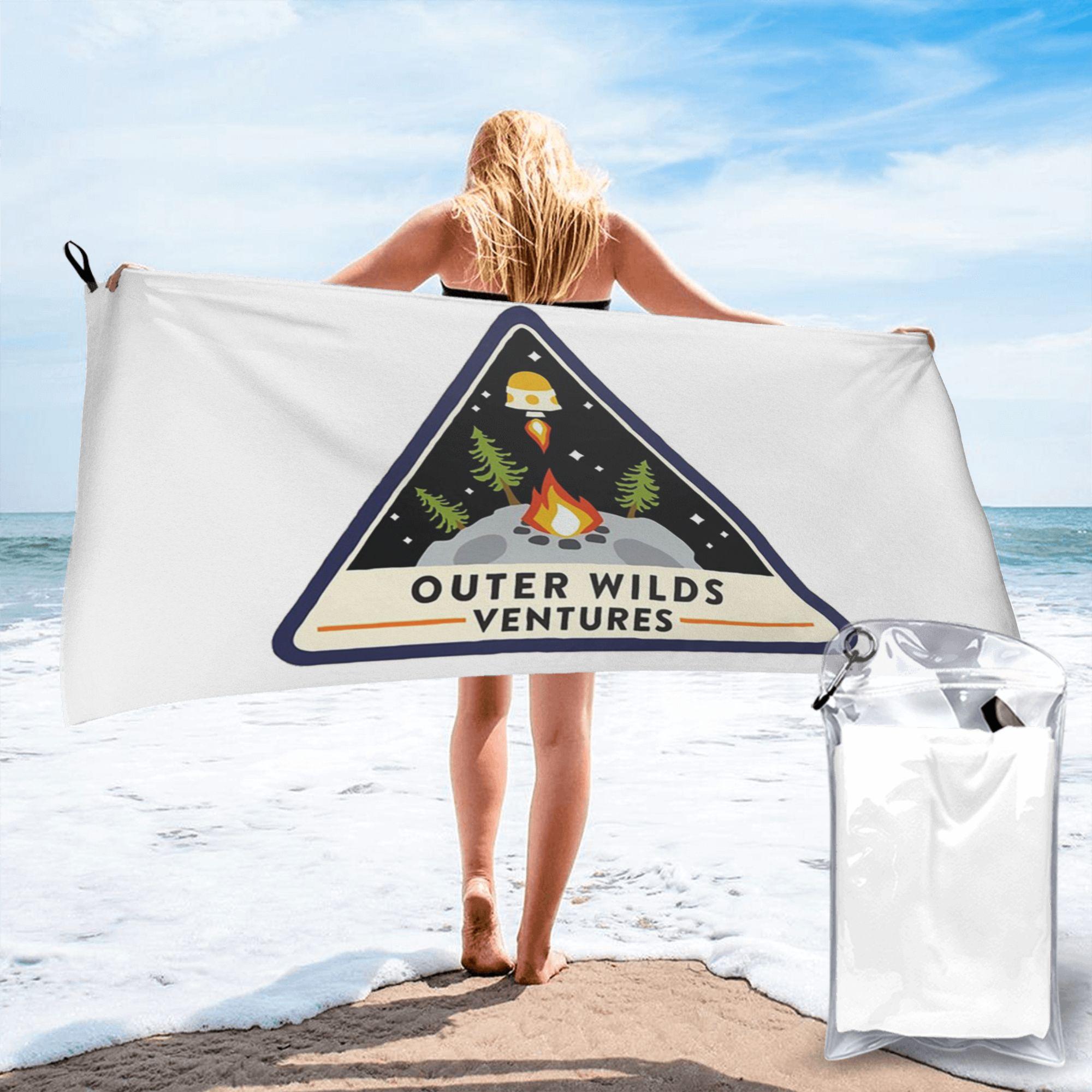 

Outer Wilds Ventures Patch Beach Towel Soft Microfiber Quick Dry Absorbent Quick Towels For Bath W30*H60(CM)