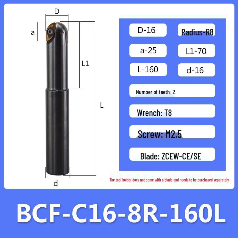 

Aokewen BCF Series Roughing Ball Nose End Mill