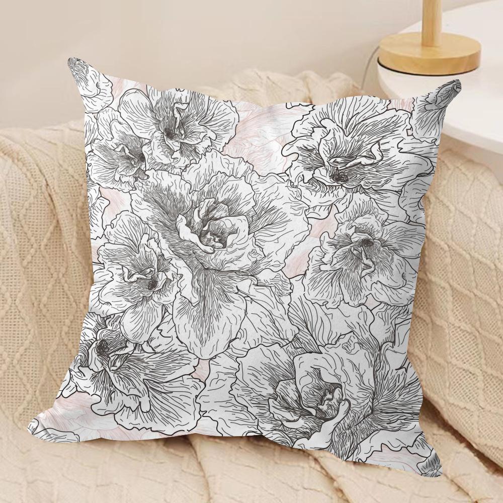 

Vintage Rose Cushion Cover Soft Plush Fabric DoubleSided Printed Cushion Covers for All Seasons Modern HomeDecor Gift 30cmx30cm
