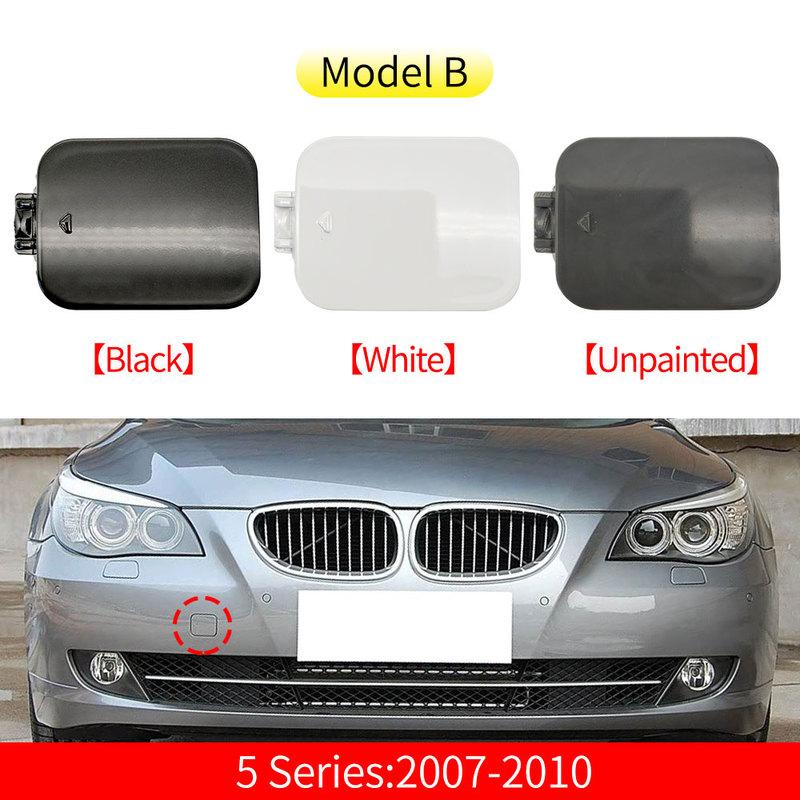 Car Front Bumper Tow Hook Cover Cap Trailer Cover Accessory Black White For BMW 5 Series E60 2003-2010 520 523 525 530 535i