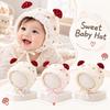 Lace Trim Baby Earflap Hat Windproof Infant Winter Cap Durable Newborn Baby Hat  Spring Autumn