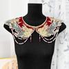 Detachable False Collar Oriental Yunjian Accessory Chinese Bride Aesthetics Tassels for Lady Girl Half Shirt Collar