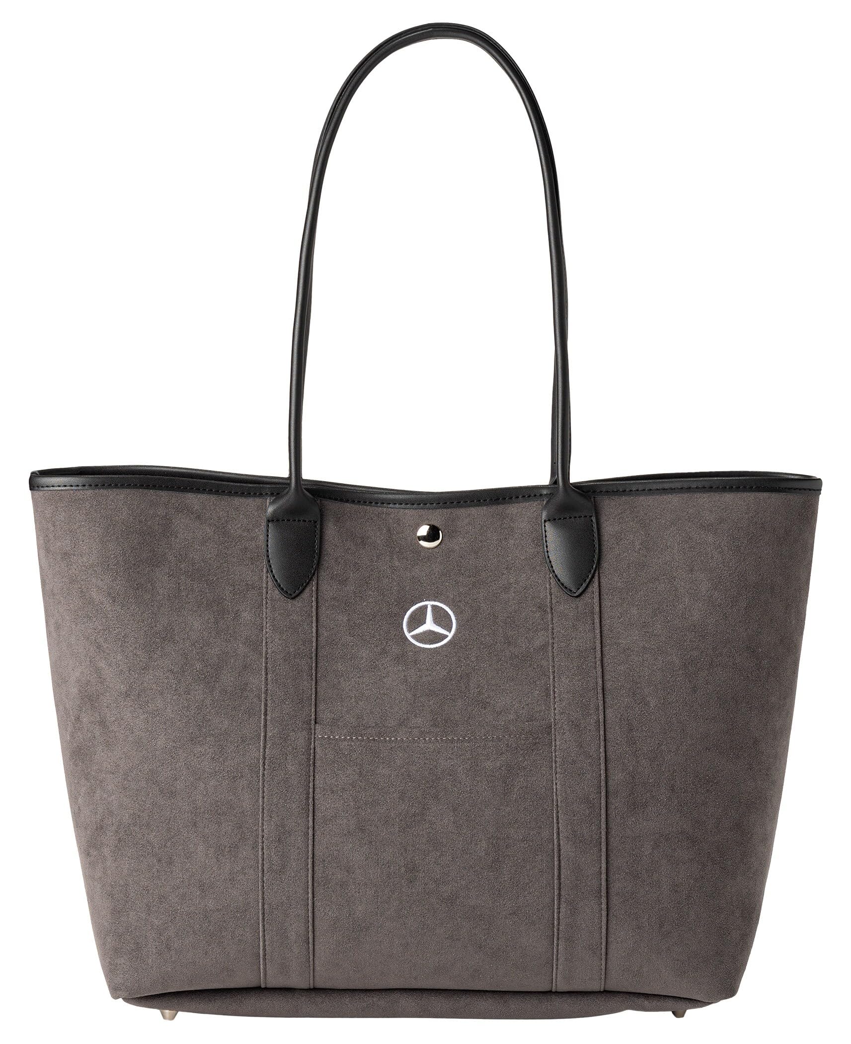 

[Mercedes-Benz Collection] Genuine Ultrasuade(R) Tote Bag in Graphite/Blue Daisy