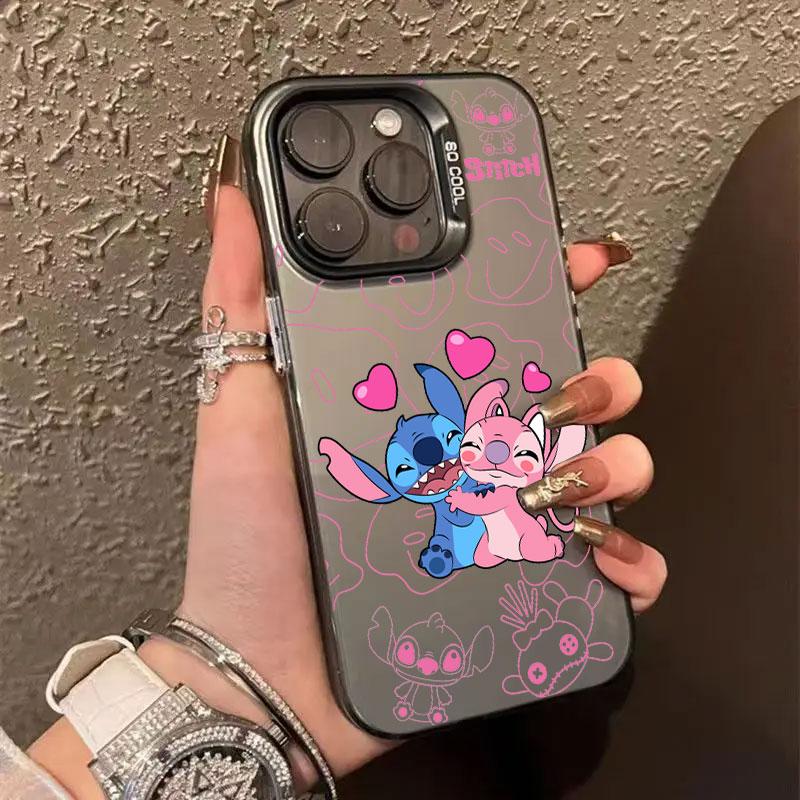 Angel Stitch Cartoon Phone Case For iPhone 11 12 13 14 15 16 17 Pro Max 16e 17E 17 Air Plus 13 Mini Shockproof Fundas Back Cover