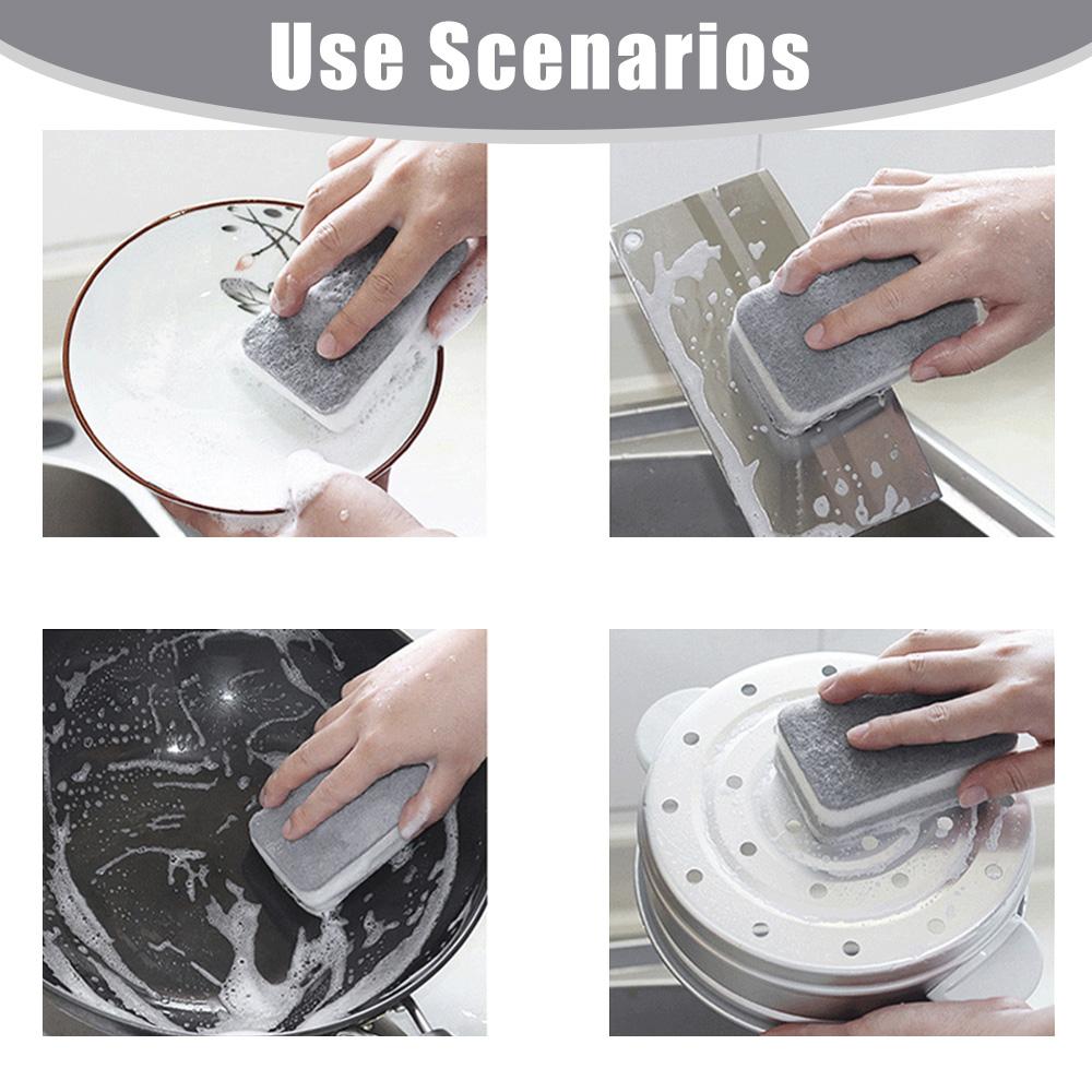 1/15pcs Double Side Cleaning Sponge Dishwashing Sponge Washing Mat Bar Cleaning Sponge Household Kitchen Cleaning Supplies Tool