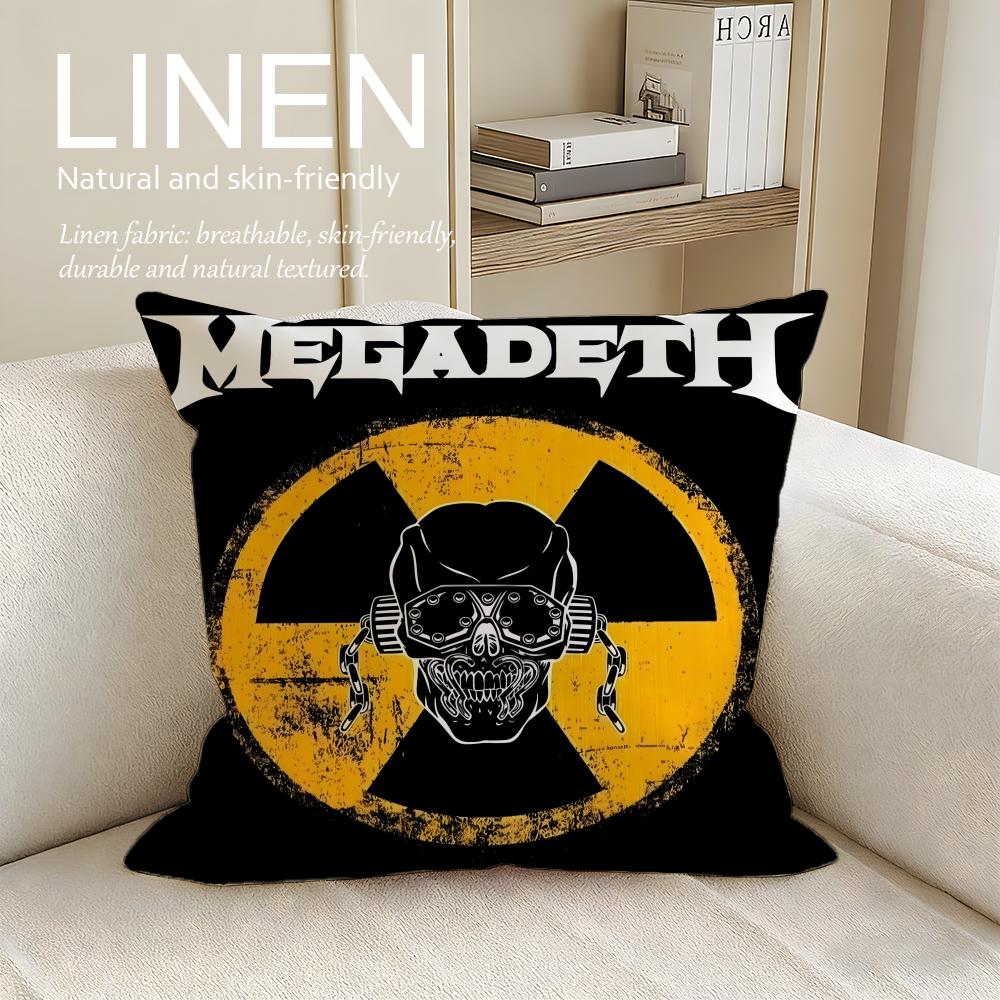 Music Megadeths Cushion Cover Pillowcase Set Pcs X X Breathable Washable Sofa Cushion Cover