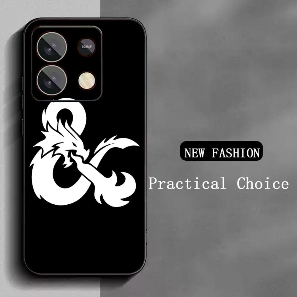 

Dungeons Dragons dnd classic game Phone Case For Redmi Note 14 13 12 11 Pro Plus S 5G 14C A3 Soft Black Phone Cover Redmi Note 13 Pro 4G