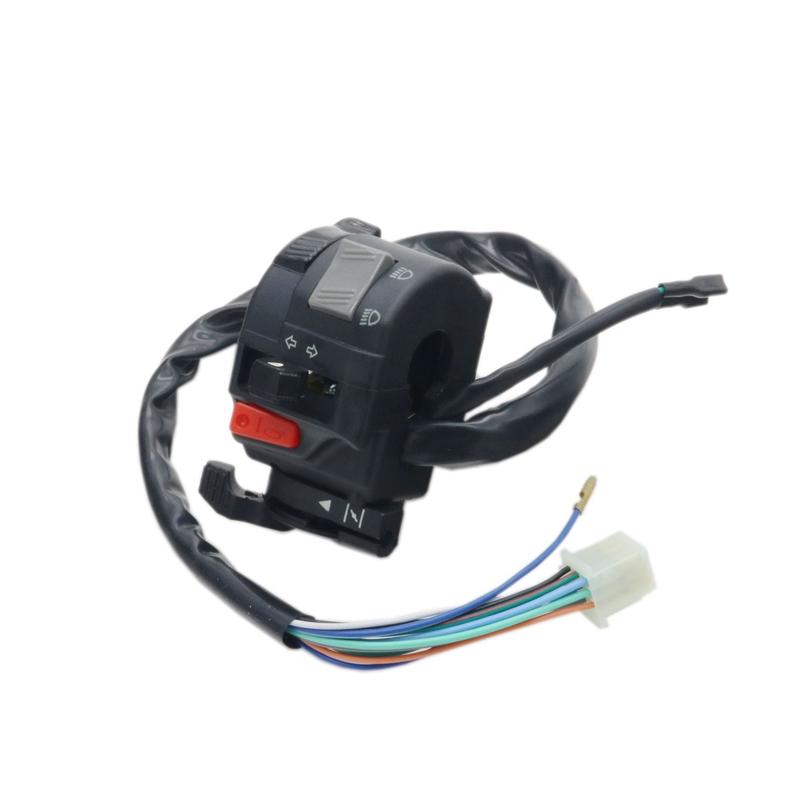 22mm Motorcycle Switches Horn Button Turn Signal Electric Fog Lamp Light Motorcross Start Handlebar Controller Switch Headlight