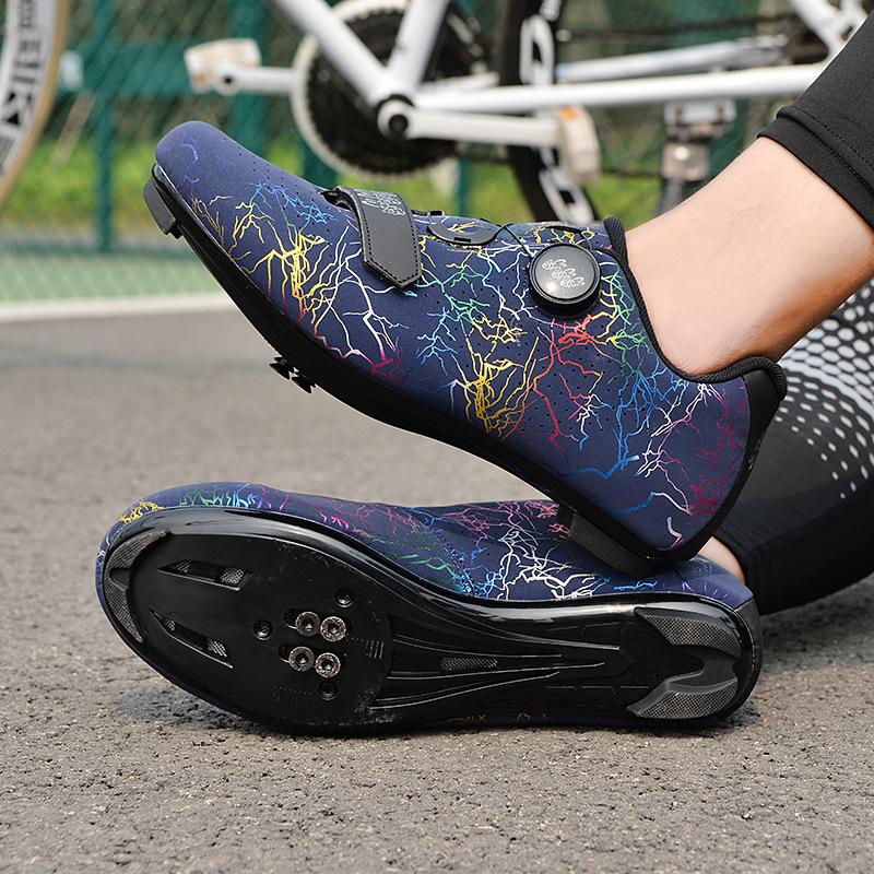 Unisex Lockable Cycling Shoes: Hard Sole for Road & Mountain Biking