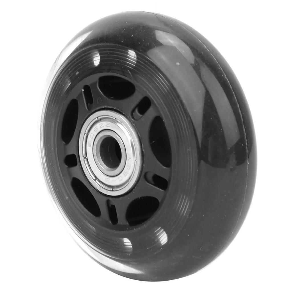 3in Casters Wheel, Silent PU with Gold Shower Grab Black Transparent Bathroom 18 608ZZ Bea Skates Luggage Cart Accessories