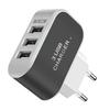 USB Charger Block Multiple Ports 3 Ports Wall Adapter Portable Charger Glowing Intelligent USB Plug For Smartphone EU Plug
