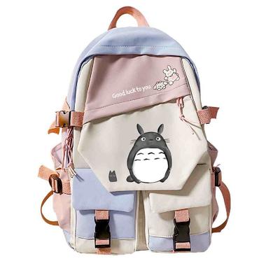Duoduo Printed Backpack, Japanese and Korean Animation Schoolbag, High-capacity Casual Backpack for Primary and Secondary School Students